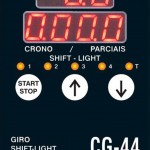 CG-44 - CRONÔMETRO CORRIDA DISPLAY DE LEDS - (CONTA GIROS, CRONÔMETRO PARCIAIS, VOLTAS, SHIFT-LIGHT PROGRESSIVO)