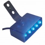 IL-60 - INDICADOR LUMINOSO/PRETO/ RETANGULAR 40x14x25MM 5 LEDS