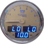 MF-10 - MULTIFUNCIONAL/ CONTA GIROS 7000RPM/TEMPERATURA ÁGUA E ÓLEO, PRESSÃO ÓLEO,COM PONTEIRO/85MM