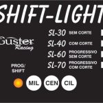 SL-40 - SHIFT LIGHT PROGRAMÁVEL COM CORTE ( COM IL-10/25A /OU 25B/1 LED