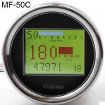 MF-50C MULTIFUNCIONAL: COM DISPLAY (LCD) COLORIDO: VELOCÍMETRO, ODÔMETRO (PARCIAL E TOTAL), CONTA GIROS, SHIFT-LIGHT, ALARME SONORO