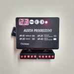 AP-40 -ALERTA PROGRESSIVO PROGRAMÁVEL / DUPLO (10 LEDS) / COM ATUADOR