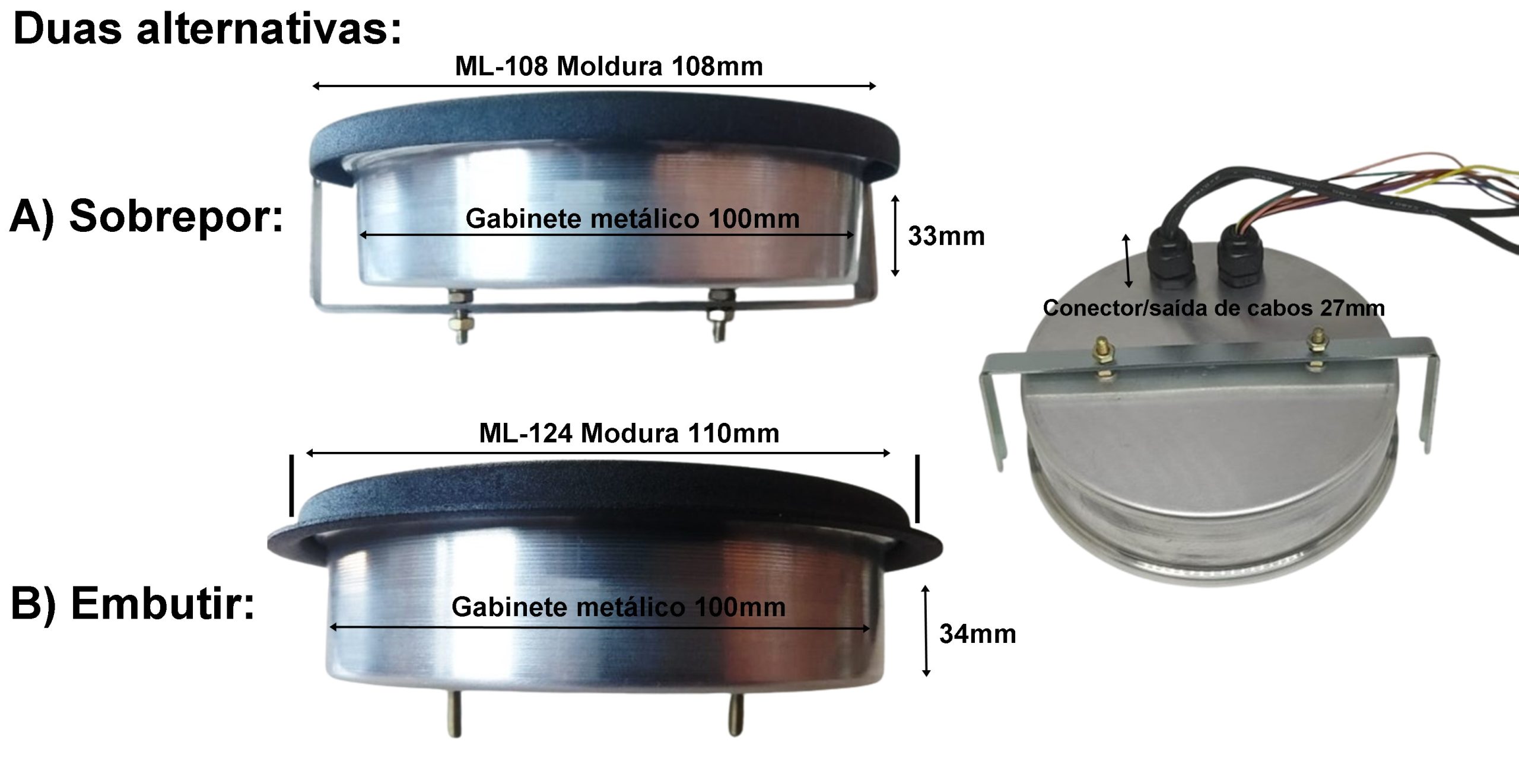 Painel combinado 100mm de medidores instrumentos relogios marcador manometro digital universal