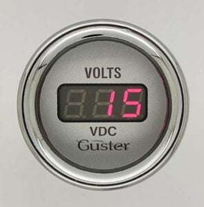 Voltimetro 52 CC DC .O voltimetro automotivo VL-48 é um  instrumento para verificar a tensão elétrica na fiação do veículo ou  outro equipamento.
