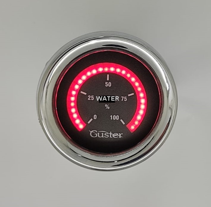 Medidor de nivel de agua. O indicador de agua IN-30 é um  instrumento para indicar o nivel de agua no tanque do veículo ou  outro equipamento similar.